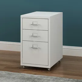 [en.casa] Kökar Rollcontainer 48 x 28 x 41 cm Weiß