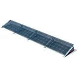 venturama Solar FlatFlex Flachdach Aufständerung Set für 4 PV Module nebeneinander Solar