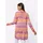 CREATION L Strickjacke in Fuchsia-Papaya-gemustert 42