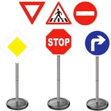 alldoro gmbh alldoro - Verkehrszeichen-Set, 75 cm hoch