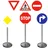 alldoro gmbh alldoro - Verkehrszeichen-Set, 75 cm hoch