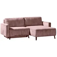 Ecksofa Hagen Cord Rosa