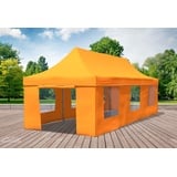 Faltpavillon Faltzelt Pavillon 3x9 Orange Gartenzelt Klappzelt Wasserdicht