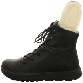 THINK! Damen Comoda chromfrei gegerbte Schurwolle Schneestiefel, 0000 schwarz 39 EU