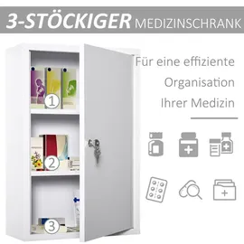 kleankin Medizinschrank weiß