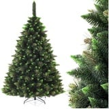 AmeliaHome Künstlicher Weihnachtsbaum 220 cm Tannenbaum Christbaum Kiefer PVC Weihnachtsdeko AmeliaHome Alice