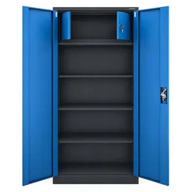 Jan Nowak Metallschrank Aktenschrank 185 x 90 x 45 cm Blau