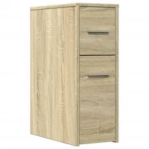 vidaXL Badschrank Schmal Braun