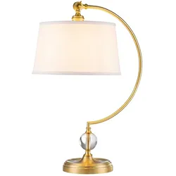 Jenkins 1-flammige Tischlampe - Gebürstetes Messing