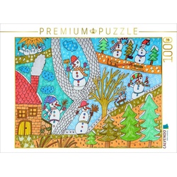 CALVENDO Puzzle CALVENDO Puzzle Winterszene, Schneemänner 1000 Teile Lege-Größe 64 x 48 cm Foto-Puzzle Bild von Sarnade, 1000 Puzzleteile