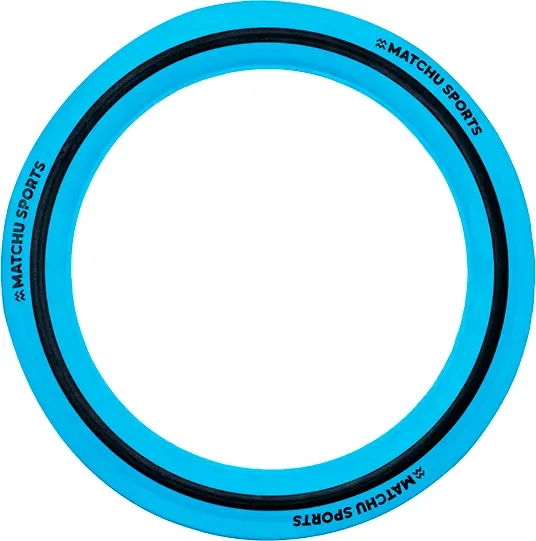 Matchu Sports Frisbee-Ring - Blau/Schwarz - Weichgummi