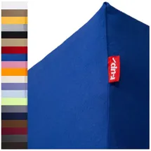 r-up Spannbettlaken Baumwolle-Elasthan 120 x 200 - 130 x 220 cm Blau