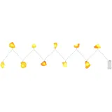 GLOBO LED-Lichterkette Salzkristalle 10 LEDs Kunststoff 165 cm Gold
