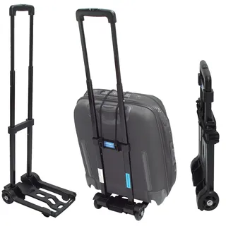 Baumarktplus Mini Sackkarre klappbar Koffer - Trolley 25 kg Gepäckkarre Griff höhenverstellbar Transportkarre Getränkekisten