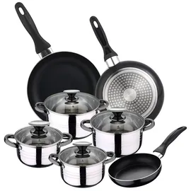 San Ignacio Topf-Set 8-tlg. 3 x Pfanne Ø16 cm + Ø20 cm + Ø24 cm
