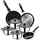 San Ignacio Topf-Set 8-tlg. 3 x Pfanne Ø16 cm + Ø20 cm + Ø24 cm
