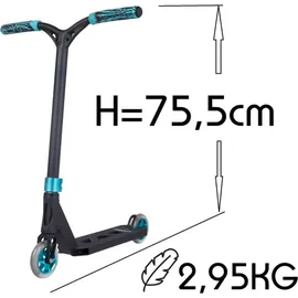 F26 Striker Lux Youth Stunt-Scooter Clear/Türkis