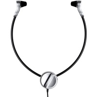 Grundig Business Systems Digta Swingphone 568 Jack (PCC5682), Kopfhörer mit Unterkinnbügel und Klinkenstecker, schwarz / silber