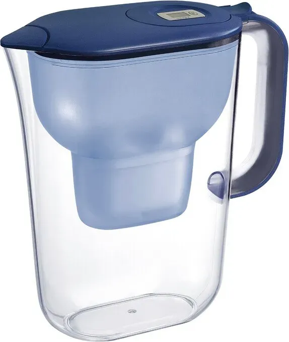 VIVREAL Wasserfilterkanne 2,4 L mit elektronischem Timer, entfernt Chlor, Kalk und Schwermetalle, kompatibel mit Brita-Filter, lebensmittelechtes ABS, empfohlener Wechsel alle 35 Tage, wirtschaftlich und umweltfreundlich HS528