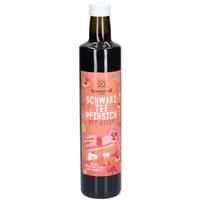 Sonnentor Schwarztee-Pfirsich Eistee Sirup bio