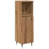 VidaXL Badschrank Artisan-Eiche 30x30x100 cm Holzwerkstoff