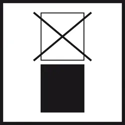 Verpackungskennzeichen Nicht stapeln,Folie,seewasserbeständig,100x100mm,500/Rolle