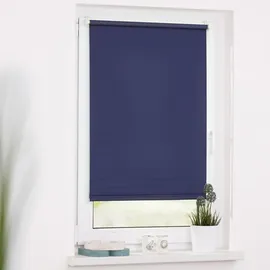 Lichtblick Thermo-Rollo Klemmfix 100 x 120 cm blau
