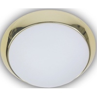 Niermann Standby niermann »Opal matt, Dekorring Messing poliert, 30cm, LED«, 1 flammig-flammig, weiß