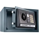 Tectake tectake® Elektronischer Safe Tresor mit Doppelbolzen-Verschlusssystem, wählbarer Sicherheitscode und 2 Schlüssel zur Notöffnung, 20 x 31 x 22 cm