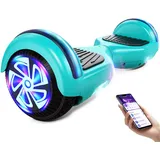 SISIGAD Hoverboard for Kids Ages 6-12, with Built-in Bluetooth Speaker and 6.5" Colorful Lights Wheels, Safety Certified Self Balancing Scooter Gift for Kids