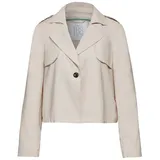 STREET ONE Damen A212210 Kurzer Trenchcoat, Smooth Sand beige, 42