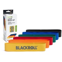Blackroll Fitnessband Loop Band (gelb/orange/rot/grün/blau/schwarz) 6er Set