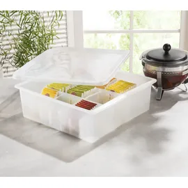 RUCO Aufbewahrungsbox 27 x 10 x 28 cm 10-tlg. transparent