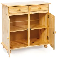 Pamer Sideboard 2 Schubladen, 2 Türen, natur.