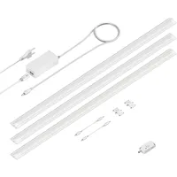Ledscom.de LED Unterbau-Leuchte SIRIS weiß matt, mit Bewegungsmelder, flach,