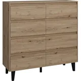 Vicco Sideboard Bahia 120 x 117 cm mit 8 Schubladen