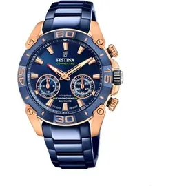 Festina Chrono Bike Connected 45 mm blau/rose