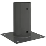 vidaXL Runder Bodenanker 12 Stk. Anthrazit 15 x 15 x 15 cm Metall