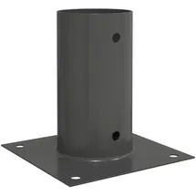 vidaXL Runder Bodenanker 12 Stk. Anthrazit 15 x 15 x 15 cm Metall