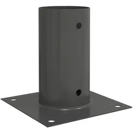 vidaXL Runder Bodenanker 12 Stk. Anthrazit 15 x 15 x 15 cm Metall