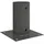 vidaXL Runder Bodenanker 12 Stk. Anthrazit 15 x 15 x 15 cm Metall