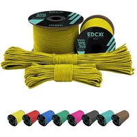 EdcX 2 mm Nylon Paracord 275 (50 und 100 m) – 100% Nylonseil, 3-adrige Schnur, Nylonschnur 2 mm in vielen Farben (Yellow, 100 m)