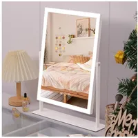 FENCHILIN - LED-Leuchtspiegel Make-up Spiegel 3 Farben Helligkeit einstellbar