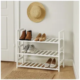 Hti-Living Schuhregal 71 x 60 x 26 cm weiß / weiß