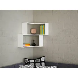 moebel17 Wandregal Bulut 59,5 x 55,4 x 45 cm Weiß