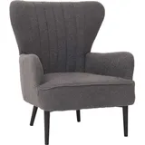 MCW Lounge-Sessel MCW-K37 Bouclé 600 g/m2 75 x 85 x 80 cm Dunkelgrau