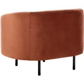 Beliani Sessel LOEN Samtstoff 0 x 0 x 0 cm Orange