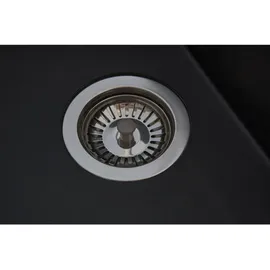 Respekta Küchenspüle Einbauspüle Spüle Granit Mineralite 62 x 50 Schwarz Respekta Houston