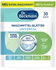 Dr. Beckmann Waschmittel-Blätter Universal, Frische Brise 9562 , 1 Packung = 30 Blätter
