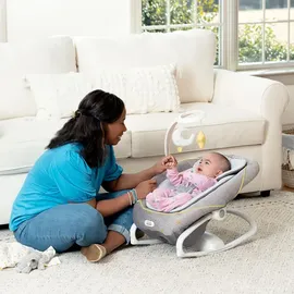 Graco All WaysTM Soother elektrische Babyschaukel und Wippe, ab Geburt bis 9 Monate (9 kg), mit Vibration und einstellbarer Schaukelgeschwindigkeit, Little Adventures